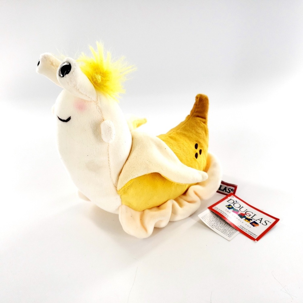 Douglas Vinnie The Banana Slug Macaroon Stuffed Animal Plush Toy 6" Long